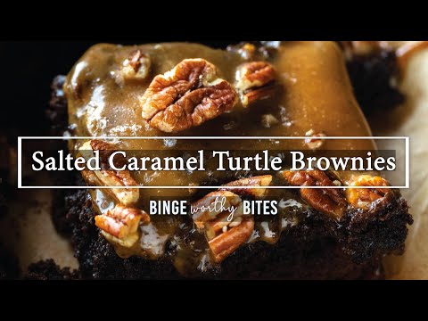 Salted Caramel Turtle Brownies