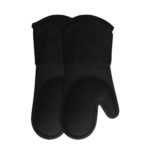 Silicone Oven Mitts with Quilted Cotton Lining