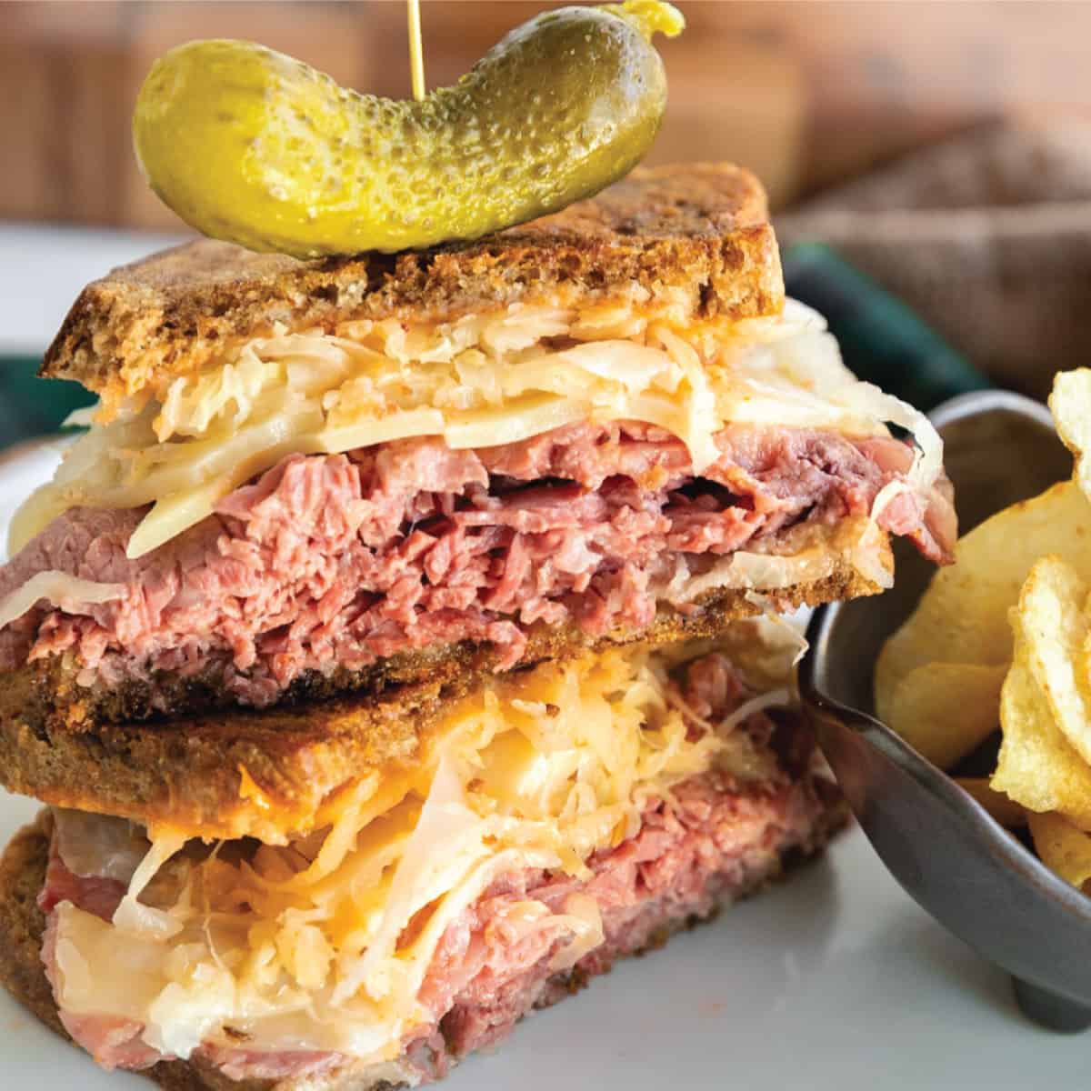Corned Beef Reuben with homemade Russian Dressing