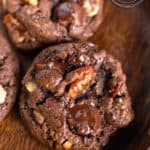 Chocolate Pecan Cake Mix Cookies