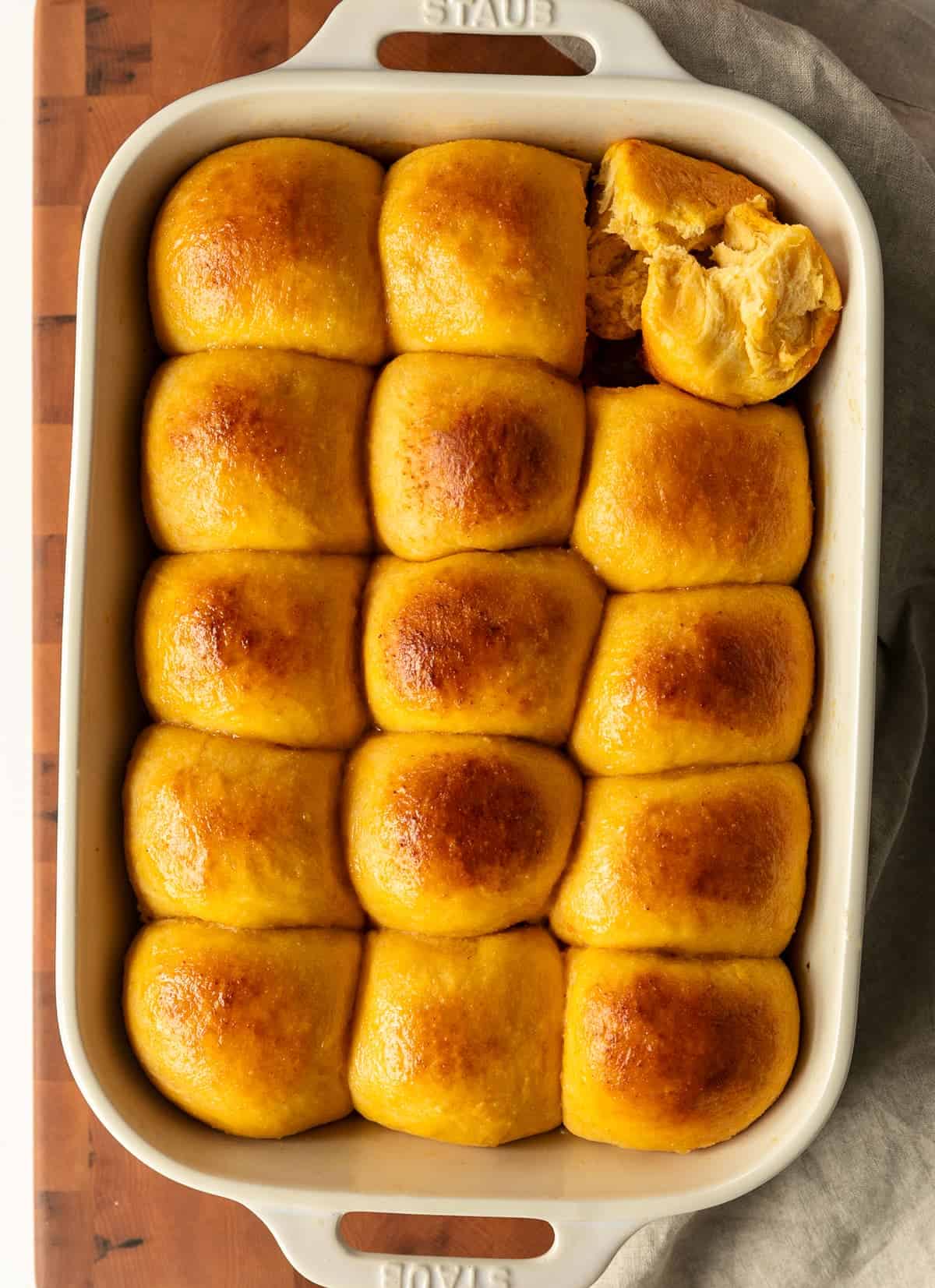 Sweet Potato Rolls with Honey Mustard Glaze