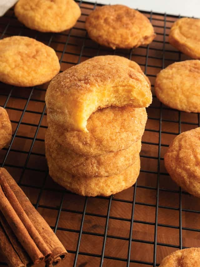 Soft Chewy Snickerdoodle Cake Mix Cookies Binge Worthy Bites