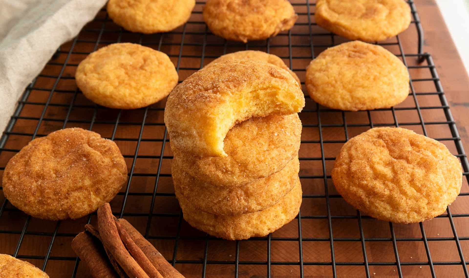 soft and chewy snickerdoodle cake mix cookies