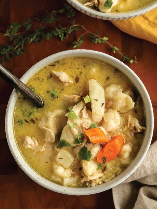 One Pot, Homestyle Chicken Dumpling Soup
