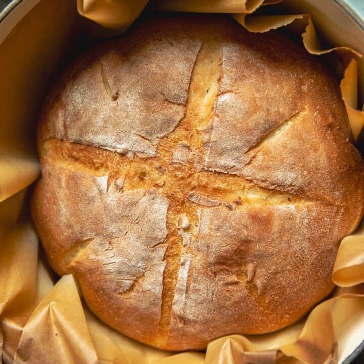 Easy Homemade Rustic Bread - Binge Worthy Bites